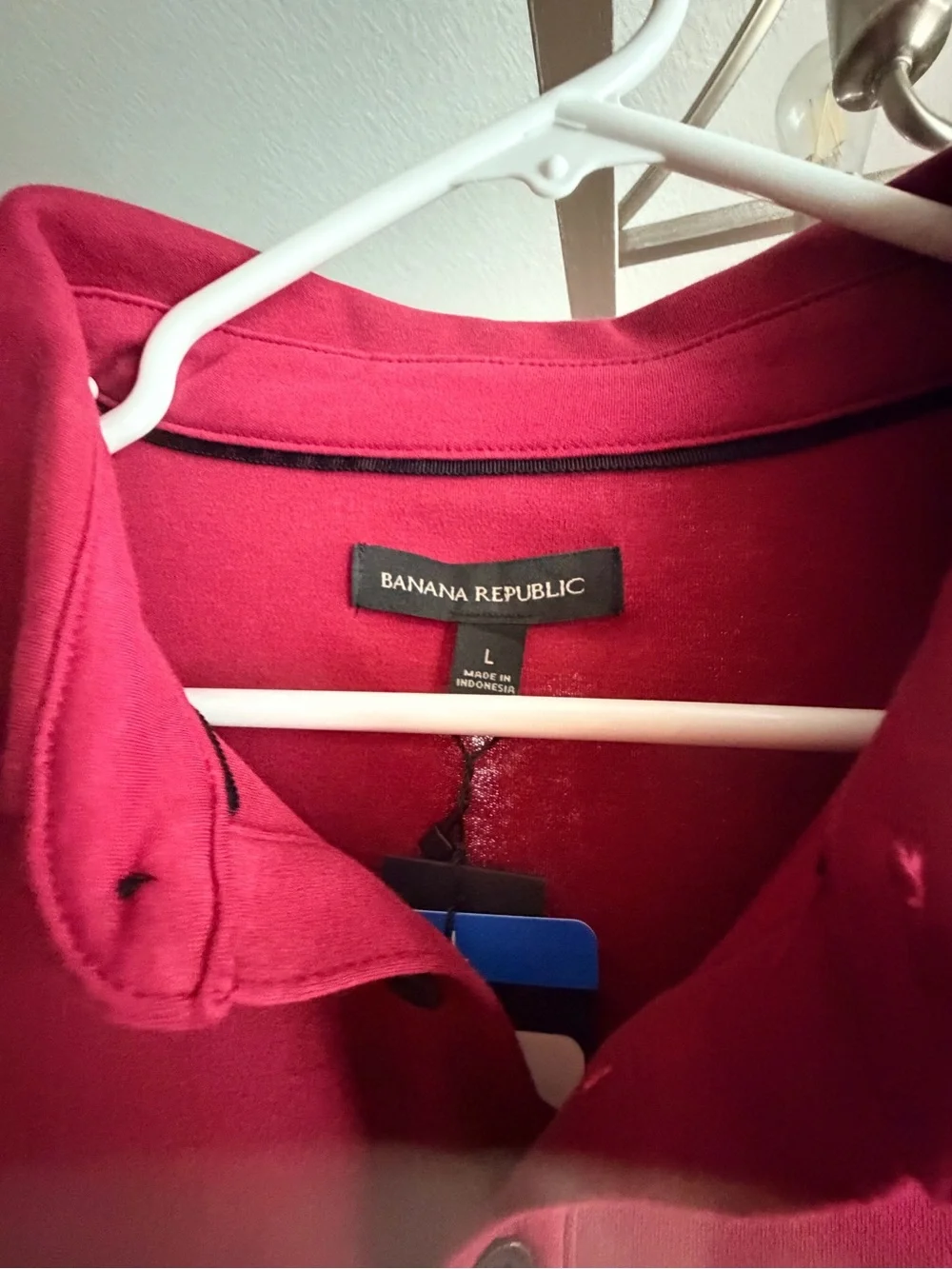 Banana Republic Men's Short-Sleeve Polo in Rose